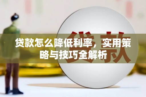 芬园贷款怎么降低利率，实用策略与技巧全解析