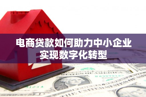 芬园电商贷款如何助力中小企业实现数字化转型