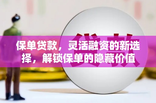 芬园保单贷款，灵活融资的新选择，解锁保单的隐藏价值