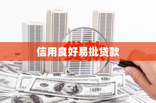 芬园信用良好易批贷款