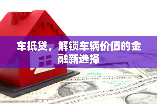 芬园车抵贷，解锁车辆价值的金融新选择