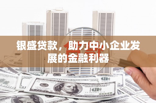 芬园银盛贷款，助力中小企业发展的金融利器