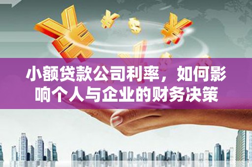 芬园小额贷款公司利率，如何影响个人与企业的财务决策