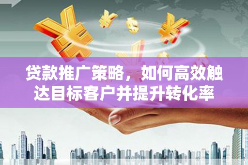 芬园贷款推广策略，如何高效触达目标客户并提升转化率