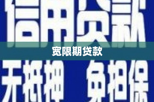 芬园宽限期贷款