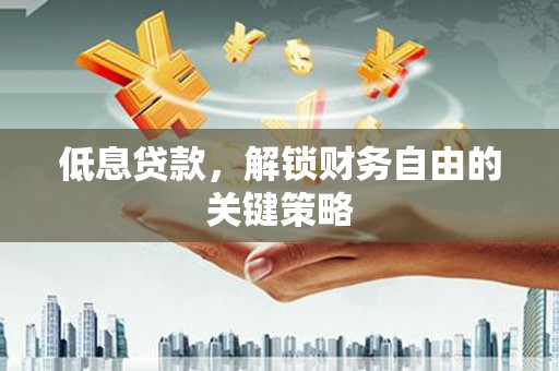 芬园低息贷款，解锁财务自由的关键策略