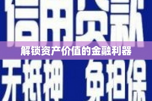 芬园解锁资产价值的金融利器